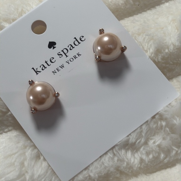 Kate Spade Rise and Shine Pearl Studs - Picture 4 of 5